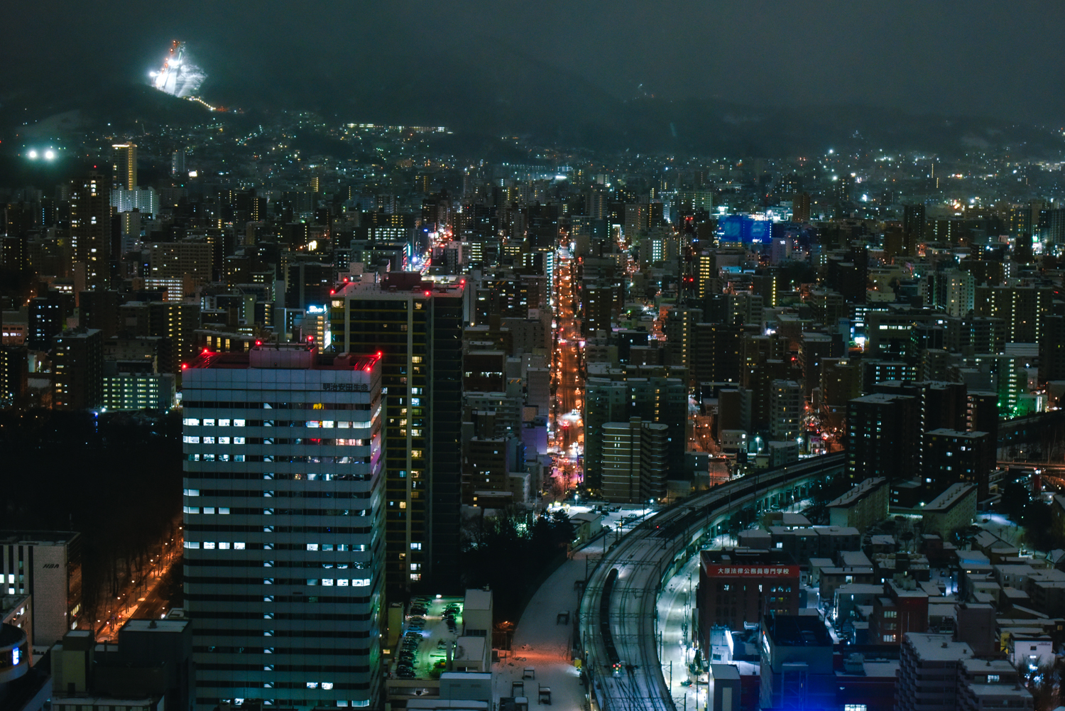 札幌市街の夜景