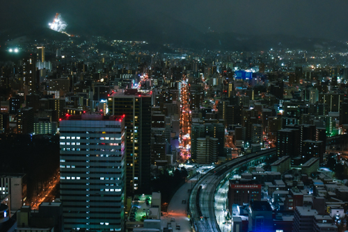 札幌市街の夜景